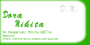 dora mikita business card